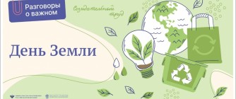 ЦИКЛ ВНЕКЛАССНЫХ ЗАНЯТИЙ: «РАЗГОВОРЫ О ВАЖНОМ»: ДЕНЬ ЗЕМЛИ