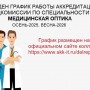 УТВЕРЖДЕН ГРАФИК РАБОТЫ АККРЕДИТАЦИОННОЙ ПОДКОМИССИИ ПО СПЕЦИАЛЬНОСТИ МЕДИЦИНСКАЯ ОПТИКА (ОСЕНЬ-2025, ВЕСНА-2026)